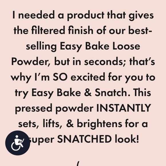 HUDA Easy Bake & Snatch Pressed NoTalc Brightening Setting Powder PEACHY PIE NEW - Picture 13 of 16